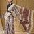Geometric print cotton silk ready to wear saree