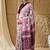 Geometric print cotton silk ready to wear saree