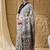 Geometric print cotton silk ready to wear saree