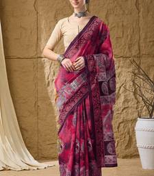 Kalamkari print cotton silk ready to wear saree