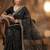 Women's black net partywear saree with unstitched blouse