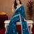 Morpich soft shimmer chiffon embroidery work saree with unstitched blouse piece