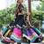Black Cotton Navratri Mirror Work Lehenga Choli With Dupatta