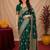 green soft pure pethani silk blend with jari weave work saree with unstitched blouse piece