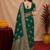 green soft pure pethani silk blend with jari weave work saree with unstitched blouse piece