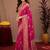 rani pink soft pure pethani silk blend with jari weave work saree with unstitched blouse piece