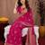 rani pink soft pure pethani silk blend with jari weave work saree with unstitched blouse piece