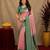 pink rama soft silk blend with jacquard woven work saree with unstitched blouse piece