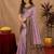 lavender  soft silk blend with jacquard woven work saree with unstitched blouse piece