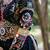 Black Cotton Navratri Mirror Work Lehenga Choli With Dupatta