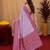 lavender soft silk blend with jacquard woven work saree with unstitched blouse piece