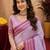 lavender soft silk blend with jacquard woven work saree with unstitched blouse piece