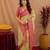 pista green soft silk blend with jacquard woven work saree with unstitched blouse piece