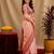 peach soft silk blend with jacquard woven work saree with unstitched blouse piece