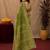 Mehendi linen digital print work saree with unstitched blouse piece