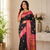 black color intricate color thread weaving design rich weaving pallu benarasi silk blend sarees