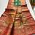 dark green color intricate color thread weaving design rich weaving pallu benarasi silk blend sarees