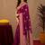 wine silk blend with jari weave work saree with unstitched blouse piece