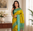 mustard yellow color intricate color thread weaving design rich weaving pallu benarasi silk blend sarees
