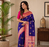 purple color intricate color thread weaving design rich weaving pallu benarasi silk blend sarees
