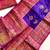purple color intricate color thread weaving design rich weaving pallu benarasi silk blend sarees