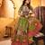 Green Cotton Navratri Lehenga Choli With Dupatta