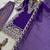 purple color embroidery and sequin work with lace border cotton kurti palazzo set