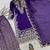 purple color embroidery and sequin work with lace border cotton kurti palazzo set
