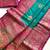 green color intricate color thread weaving design rich weaving pallu benarasi silk blend sarees