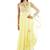 Lemon-Yellow Color georgette semi-anarkali suit wirh net dupatta an dthread work on bodice