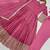 onion pink color embroidery and sequin work silk blend gown set