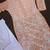 peach color fancy embroidery thread work cotton kurti palazzo set