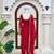 Red georgette thread with sequence salwar suit