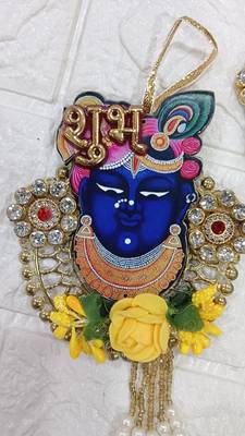 handmade shrinath ji shubh labh hanging for home decor pack of 2 2