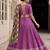 MAUVE PURPLE RAYON EMBROIDERY PARTY WEAR LEHENGA CHOLI 
