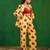 Yellow red printed imported crepe co ord set