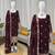 Deep wine georgette thread with sequence salwar suit