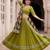 PARROT GREEN RAYON PARTY WEAR EMBROIDERY LEHENGA CHOLI