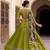 PARROT GREEN RAYON PARTY WEAR EMBROIDERY LEHENGA CHOLI