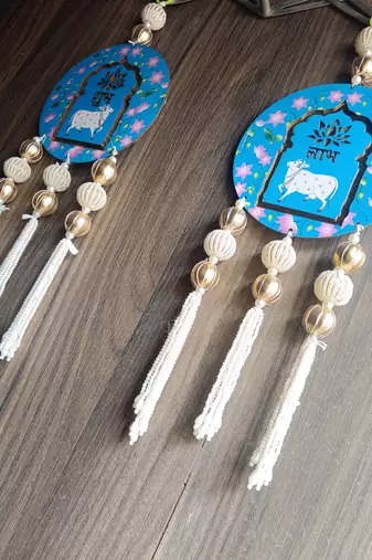 decorative shubh labh hanging for diwali home decor pack of 2