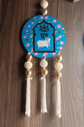 decorative shubh labh hanging for diwali home decor pack of 2