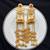 Long Gold Jhumka Earrings, Kashmiri Long chain Ghungroo Floral Chandelier Earrings,