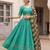SEA GREEN RAYON EMBROIDERY PARTY WEAR LEHENGA CHOLI