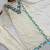 OFF- white color fancy embroidery thread work organza kurti set