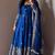 Blue colour  heavy embroidered anarkali kurta set with designer cutwork dupatta & pant