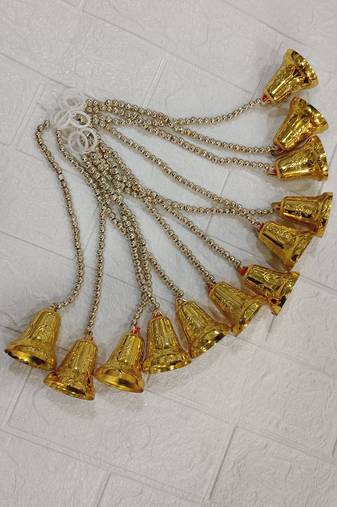 handmade bead bell hanging for home decor pack of 6