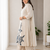 Off White Embroidered Cotton Kurta and Pant Set with Dupatta