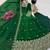 Green colour  heavy embroidered anarkali kurta set with designer cutwork dupatta & pant