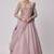 pink organza lehenga set
