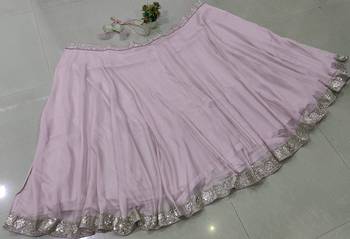 pink organza lehenga set 4
